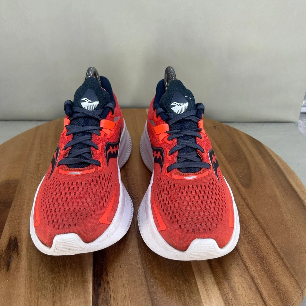 Saucony Ride 15 Womens Running Shoes Red Navy Blue S10729-16 Size 7.5 Cushioned
